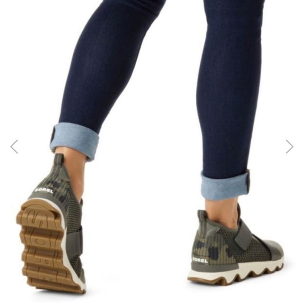 Sorel Kinetic Camo Sage Tennis Shoe